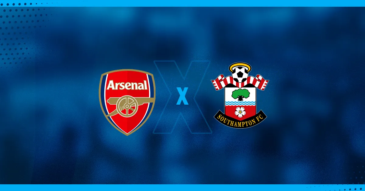 Arsenal x Southampton se enfrentam pela Premier League