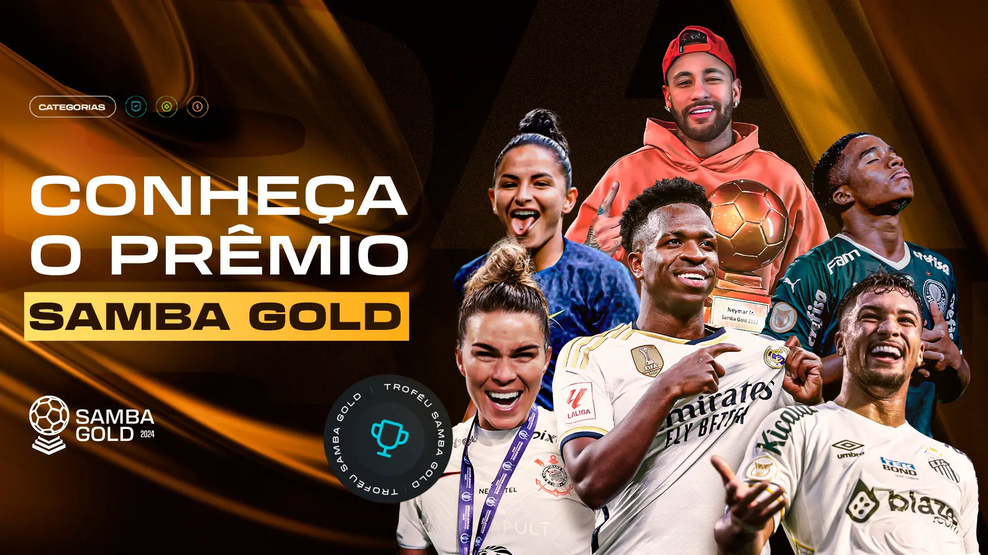 Divulgação do prêmio Samba Gold, criado pelo site Sambafoot