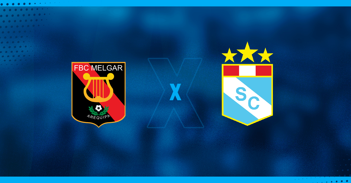 Escudos do Melgar e Sporting Cristal, que jogam pelo Campeonato Peruano