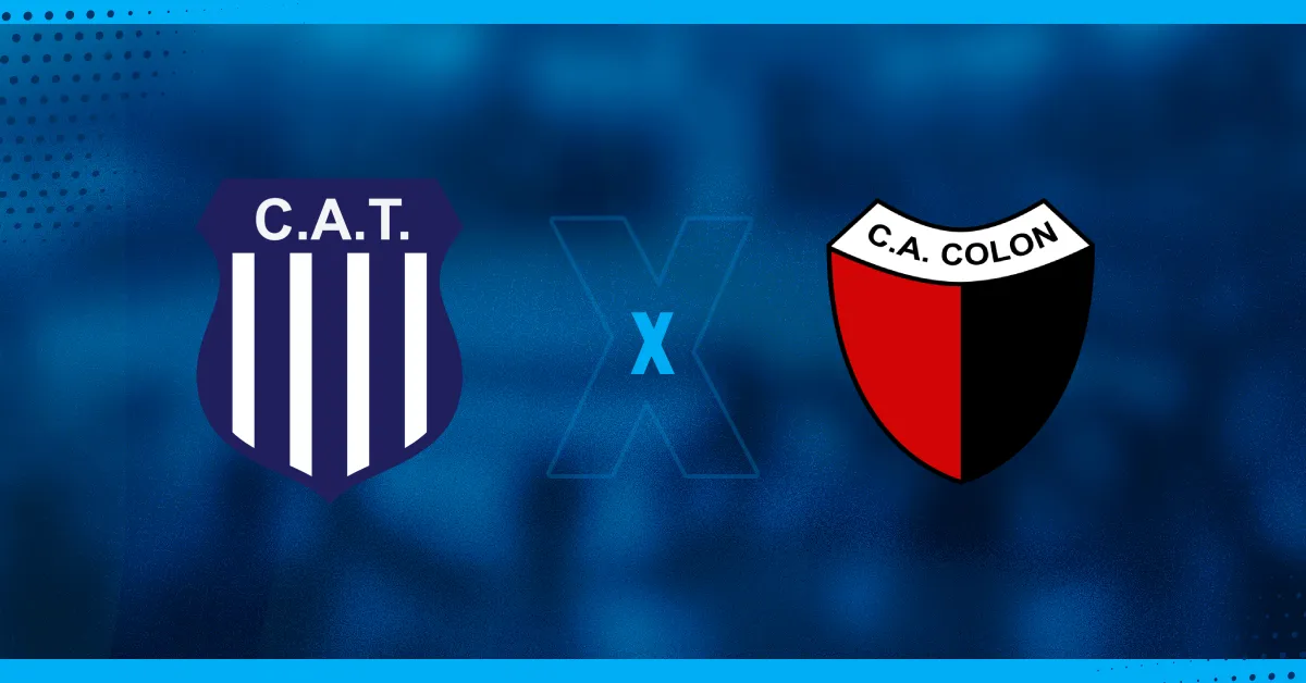 Escudos de Talleres e Colón, que se enfrentam pela Copa Argentina.