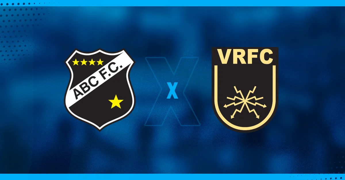 Escudos de ABC e Volta Redonda, que se enfrentam pela Série C.