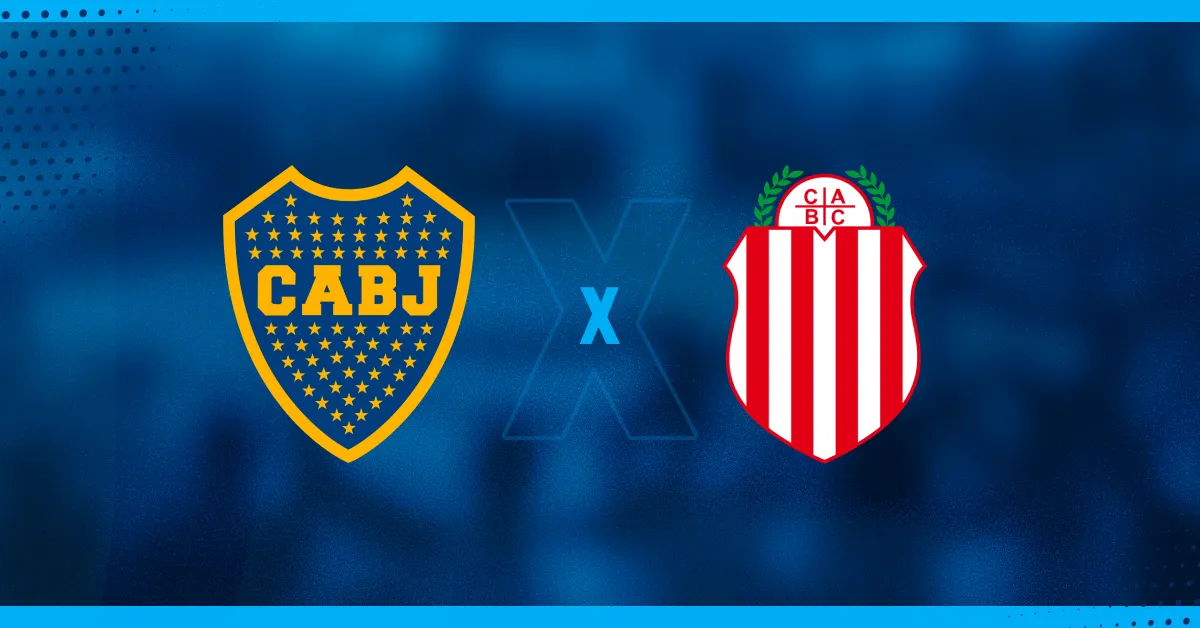 Escudos de Boca Juniors e Barracas Central, que se enfrentam pelo Campeonato Argentino.