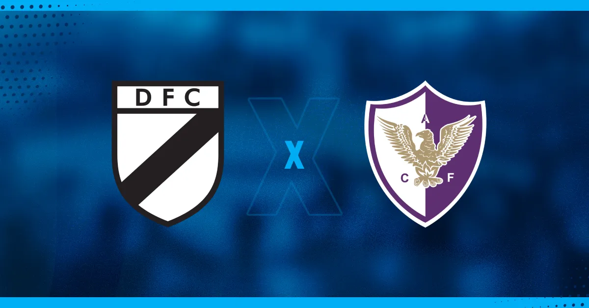 Escudos de Danubio e Fénix, que se enfrentam pelo Clausura do Campeonato Uruguaio.