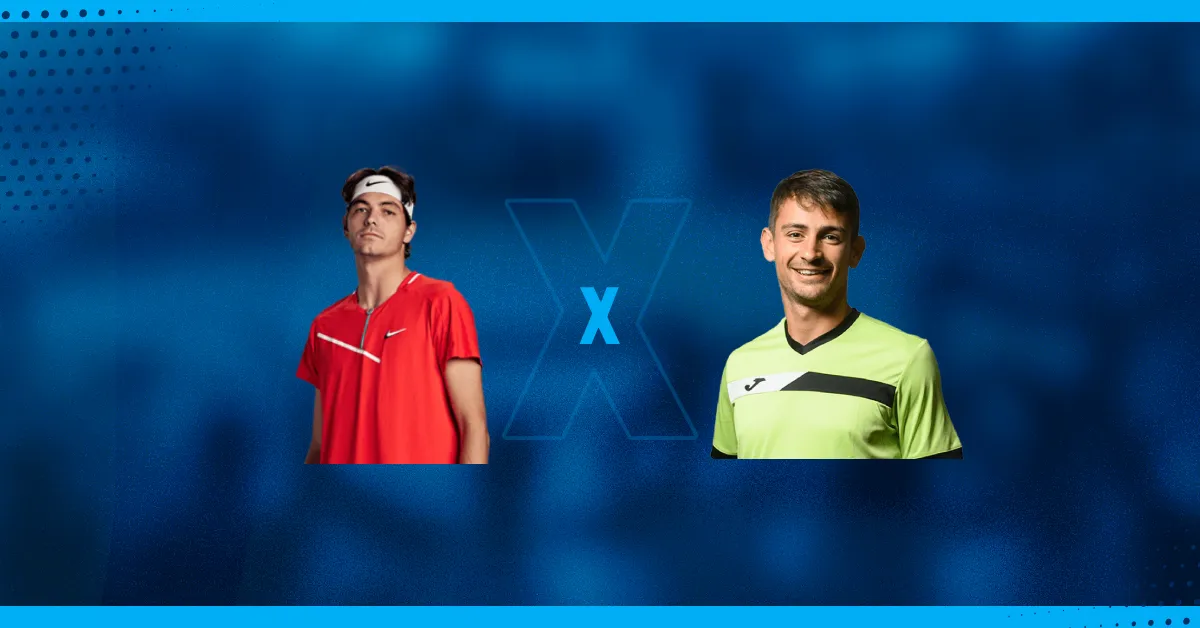 Imagens do Taylor Fritz e Mariano Navone que jogam pelo ATP 1000 Montreal.