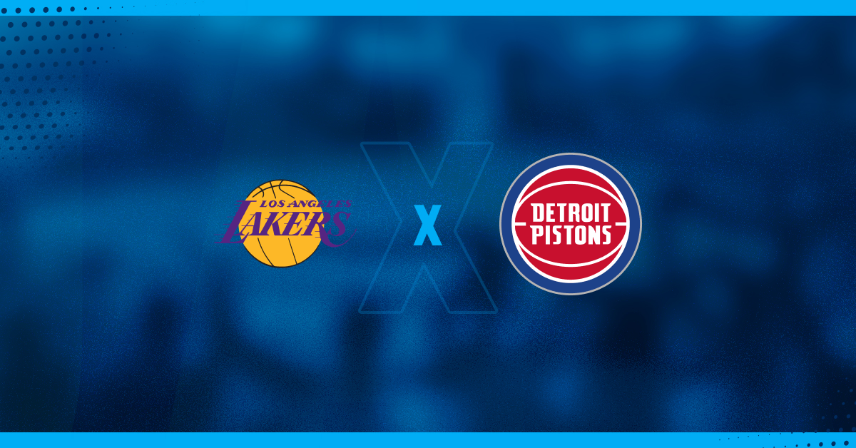 Los Angeles Lakers x Detroit Pistons jogam pela NBA