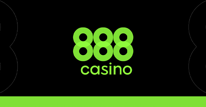 Imagem mostra a logomarca do 888 Cassino