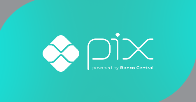 Imagem mostra logomarca do PIX