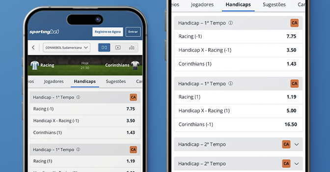 imagem mockup mercado handicap 1 tempo sportingbet