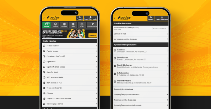 mockup home app betfair