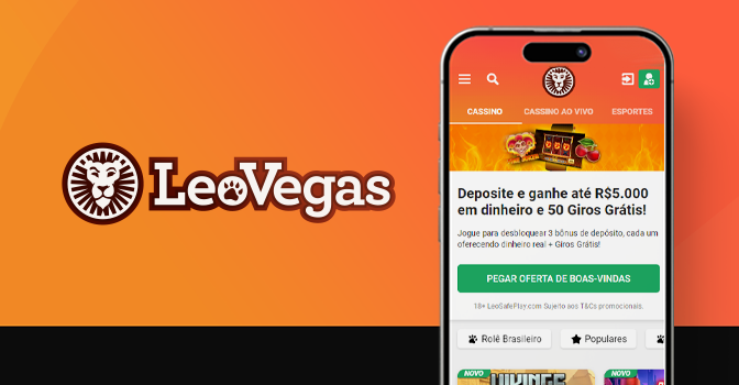 mockup home app leovegas