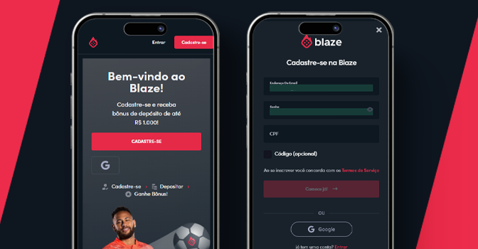 mockup mobile cadastro blaze