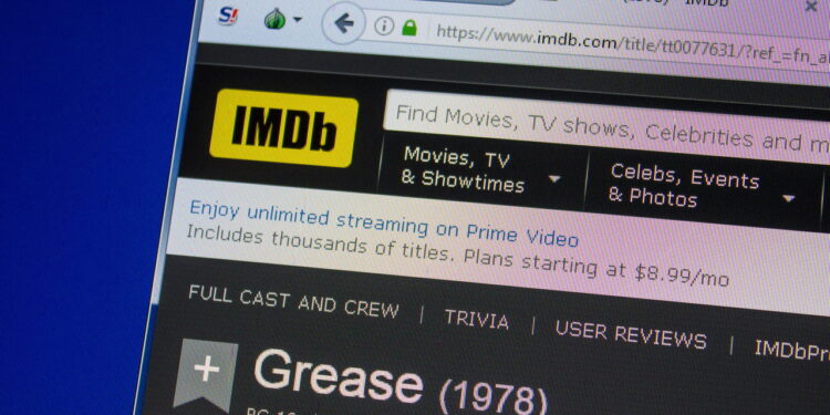 IMDb é a principal plataforma de entretenimento. Créditos: depositphotos.com / sharafmaksumov