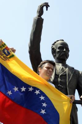 Leopoldo López, ex-preso político, líder do partido Voluntad Popular 