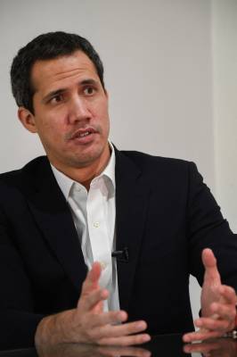 JUAN GUAIDÓ, líder da oposição, autoproclamado ex-presidente da Venezuela e ex-líder da Assembleia Nacional 