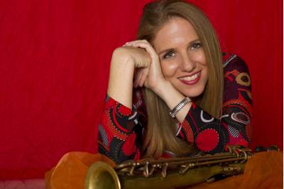 A saxofonista Daniela Spielmann: presença das mulheres 